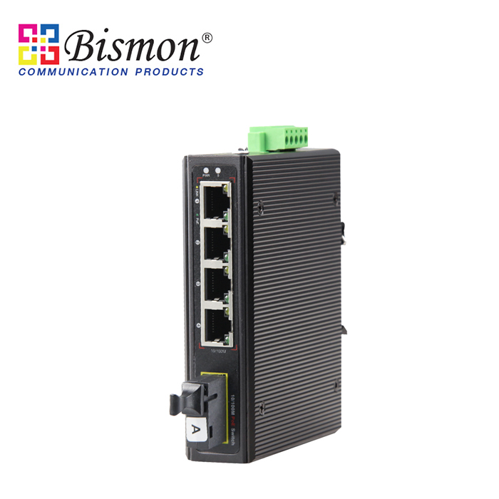 4-Port-10-100Mbps-1xSC-SM-single-fiber-1550nm25km-ต้องใช้เป็นคู่-B-side-Industrial-Switch